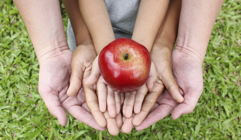 Apple in family's hands
