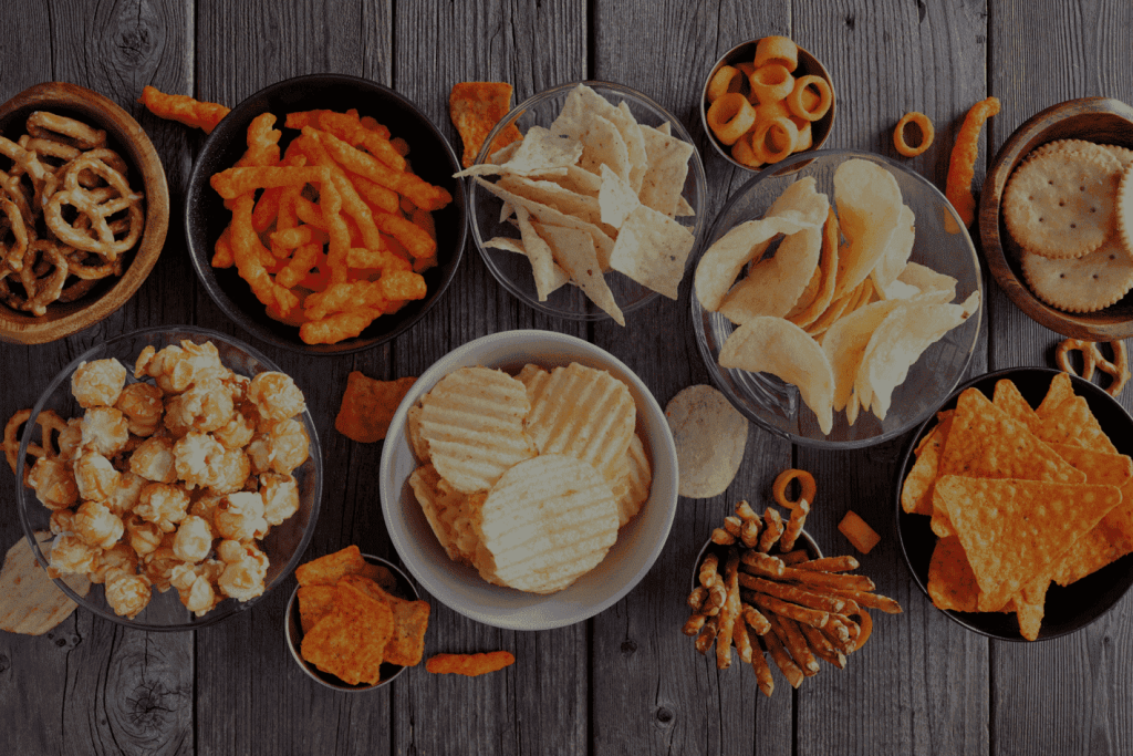 savory snacks background picture